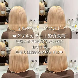 ロング カラー ウルフカットマスター みつきのヘアスタイル