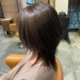 ミディアム ショートカット │ 白髪ぼかし│ゆうまのヘアスタイル