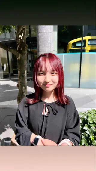 ミディアム カラー 髪質改善美容師/塚平 陽叶里のヘアスタイル
