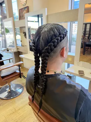 ヘアアレンジ メンズ 鎌倉 勇利/特殊ヘアのヘアスタイル