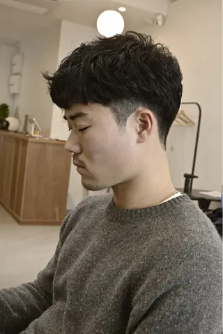 ショート パーマ メンズ 津山幸次郎 大阪福島/メンズのヘアスタイル