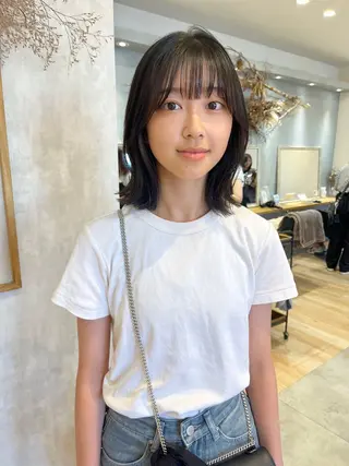 ミディアム 吉原 由菜のヘアスタイル