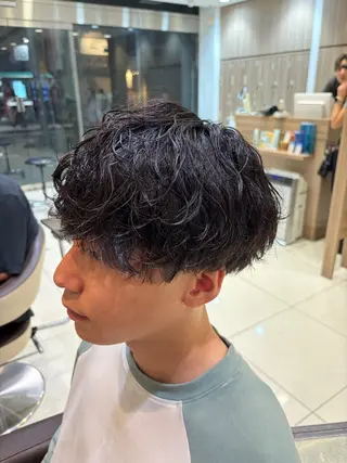 ショート パーマ メンズ メンズ特化美容師 土屋丈のヘアスタイル
