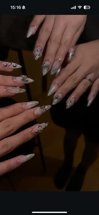 セミロング Latte Nail 十三のネイルデザイン