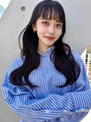 カラー ❤︎横浜❤︎うる艶 透明感カラー❤︎のヘアスタイル