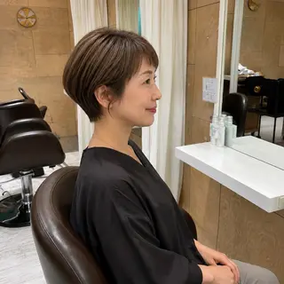 ショート カラー 竹本 侑真のヘアスタイル