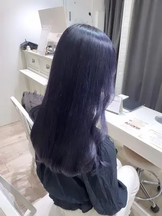 ロング カラー 暖色カラー✨️ 門内 梨真のヘアスタイル