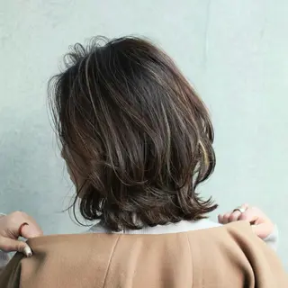 ミディアム 伸びても可愛いカラー 愛甲竜佑のヘアスタイル