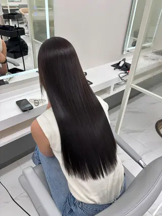 ロング カラー パーマ FOCUSJAPAN 烏丸のヘアスタイル