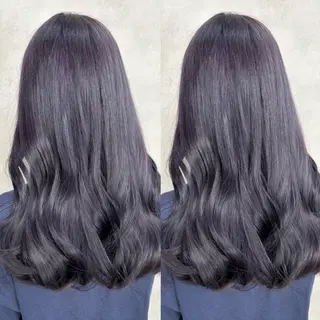 ロング カラー Rin♡透明感ピンク 🎀白肌ラベンダーのヘアスタイル