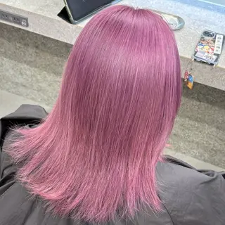 カラー Yoshiいろあそび 八王子/ハイトーンのヘアスタイル
