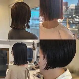 ショート カラー 中目黒ブリーチカラー ボブ橋本青輝のヘアスタイル