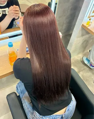 ロング カラー 札幌韓国風ハイトーン 🇰🇷Yutaのヘアスタイル