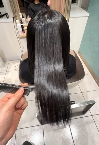 ロング パーマ Ash祐天寺 /momijiのヘアスタイル