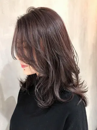 ロング カラー パーマ ヘアアレンジ ITbyALBUM 中野店のヘアスタイル