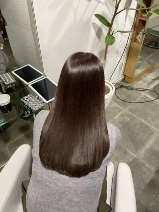 ロング カラー 原宿♡透明感カラー♡ 縮毛矯正【MAYU】のヘアスタイル