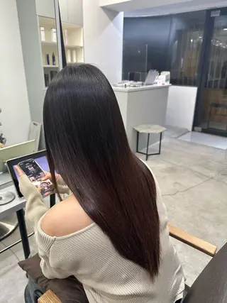 ロング パーマ ハイトーンカラー が絶対可愛い✨泰聖✨のヘアスタイル
