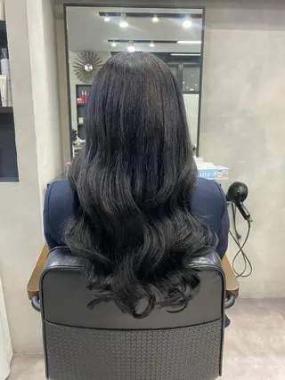 セミロング カラー ヘアアレンジ FAAM Tsuneのヘアスタイル