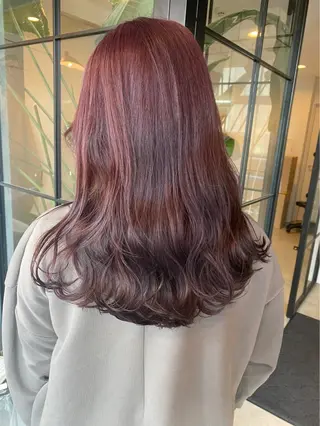 ロング ダブルカラーベージュ 新潟/万代/髙橋魁真のヘアスタイル