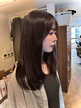 ロング カラー KURUMI /艶カラー/レイヤーのヘアスタイル