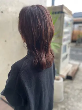 セミロング カラー 日高 香織のヘアスタイル