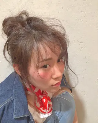 ミディアム ヘアアレンジ むらかみ みかのヘアスタイル