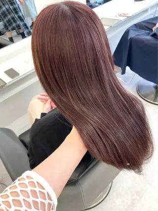 ロング カラー NANO/ ブリーチ×レイヤーのヘアスタイル