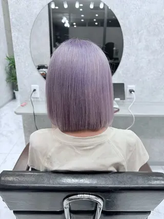 ショート カラー 🌺ハイトーン🌺 矢葺 なぎさ🌺🌺のヘアスタイル