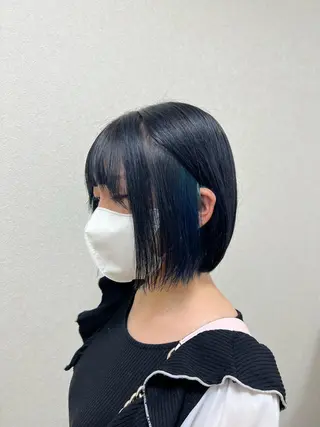 ミディアム あおい/透明感 ハイトーン 似合わせのヘアスタイル