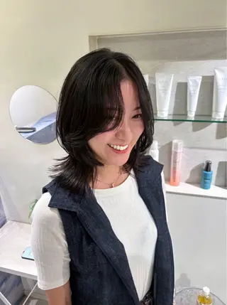 ミディアム 【似合わせボブ】 ／ おおの かい🫟のヘアスタイル