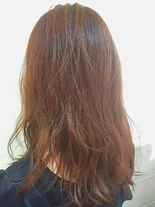 セミロング カラー パーマ 可愛いを作る神 ナオヒロのヘアスタイル