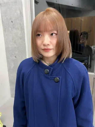 ミディアム カラー ボブ/パーマ 🐕🦺Nagiのヘアスタイル