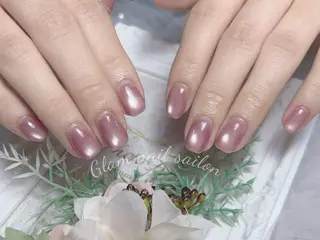 ネイル エツメ💅 長さ出し🎀デザインのネイルデザイン