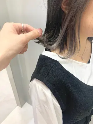 ショート カラー レイヤー/大人メンズ パーマ🌀 平島拓也のヘアスタイル