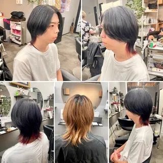 カラー メンズ 🌹ミラクル美容師 🌹ブリーチ✨くっぽのヘアスタイル
