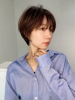ショート 縮毛矯正/レイヤー taiga🐯のヘアスタイル