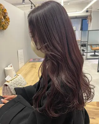 ロング 檜谷 晴　顔周りカットのヘアスタイル