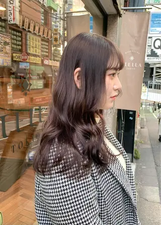 セミロング カラー 矢野 晃平のヘアスタイル