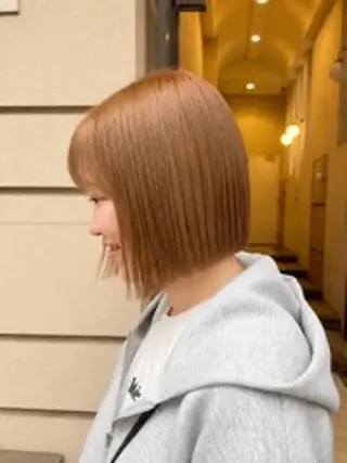 ショート カラー 💖透明感カラー💖 美優のヘアスタイル