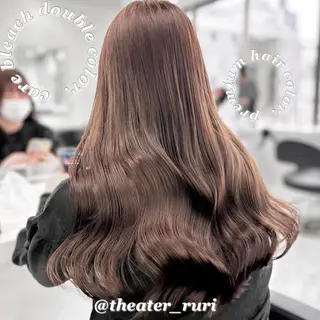 ロング カラー ふわっと抜け感🫧 ブラウンベージュ🤎のヘアスタイル