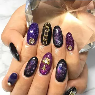 ネイル 渋谷／チップ長さ出し 👑アプレgel-xのネイルデザイン