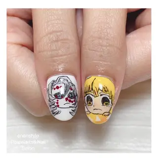 ミディアム ネイル 🐾enen style 🐾のネイルデザイン