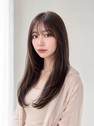ロング 新宿/モテ🤍 トレンドヘア/ワカナのヘアスタイル
