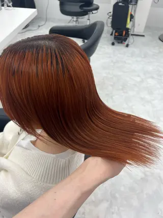 ミディアム カラー 💖似合わせカラー ブリーチ💖レイヤーのヘアスタイル