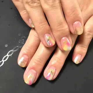 ネイル モチの良さ◉ フィルインネイル♡のネイルデザイン