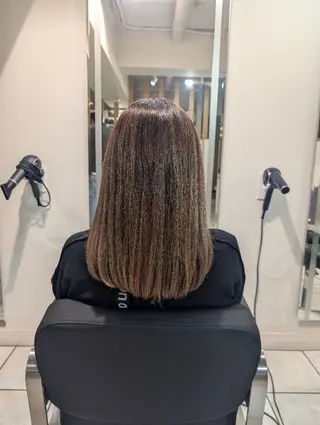 ミディアム カラー 似合わせヘアセット& カット🤍野口弥生のヘアスタイル