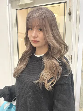 セミロング keshiki 大名のヘアスタイル