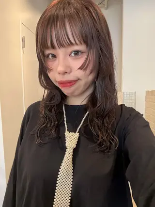 ミディアム カラー 無料カットモデル募集 垢抜けカラーのヘアスタイル