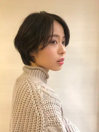 ショート カラー 沢井涼人 ✂︎ 艶髪のヘアスタイル