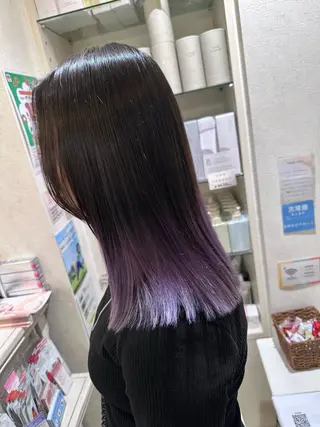 セミロング カラー デザインカラー🎨 下北沢 / 磯部のヘアスタイル